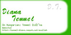 diana temmel business card